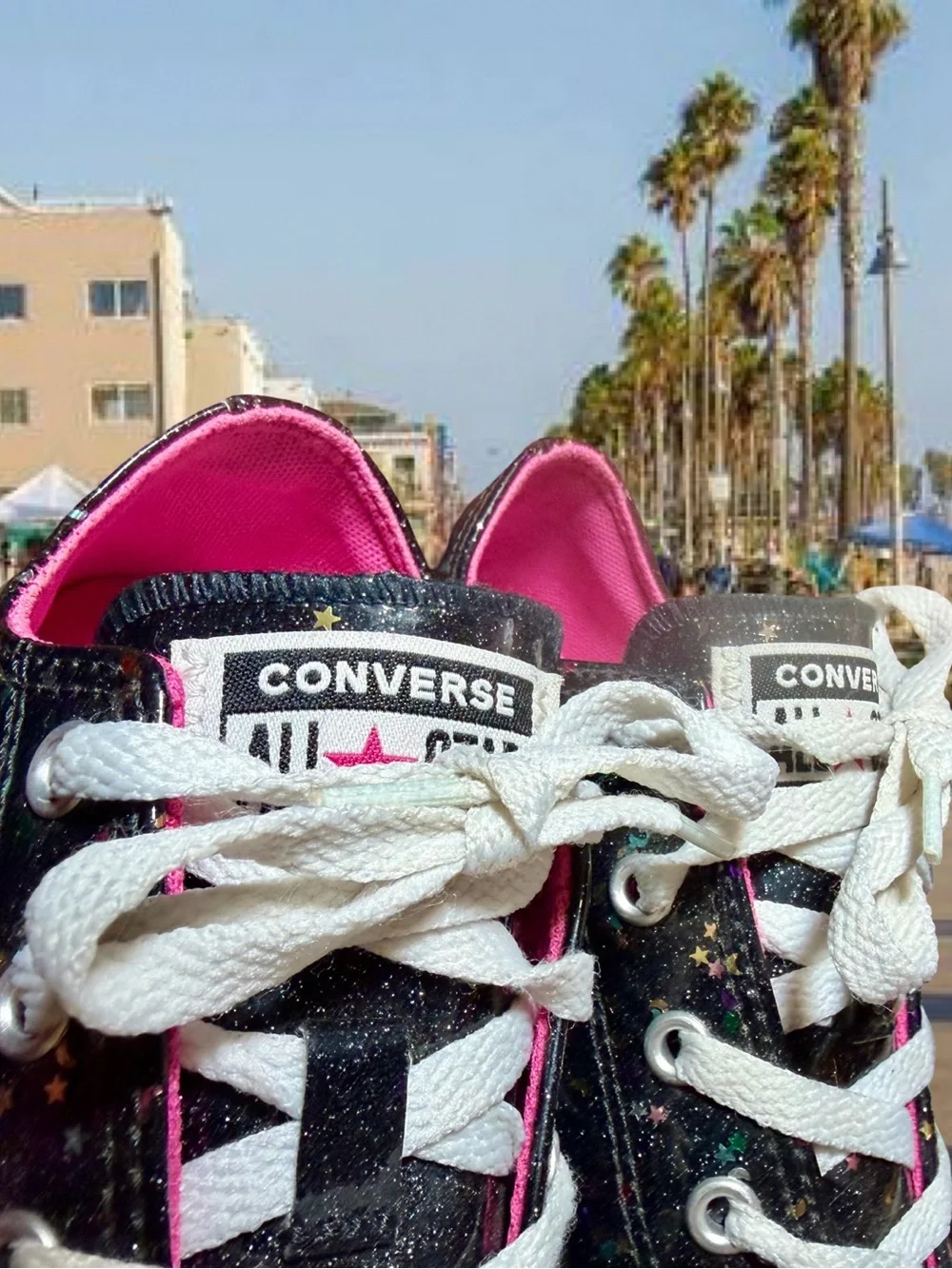 Young Girl Glitter Converse All-Stars Girl Size 2